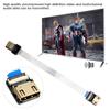 Стандартный разъем интерфейса HDMI Мягкий 90 градусов A3 Плоский штекер к A4 Гнездовой адаптер(15см)