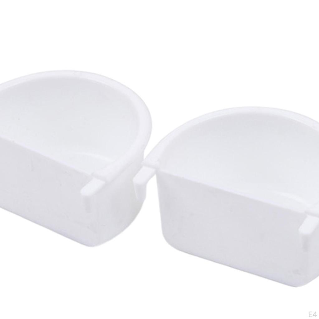 2 шт. аксессуары для клетки для кормления птиц, простая установка, подвесная миска для попугая