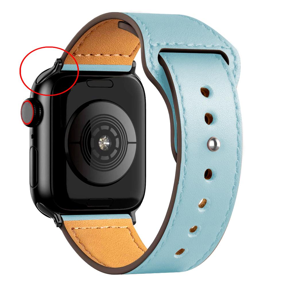 Leather strap For Apple watch band 44mm 45mm 49mm 40mm 42mm 46mm wristband correa bracelet iWatch series 8 9 10 11 SE 7 Ultra 3