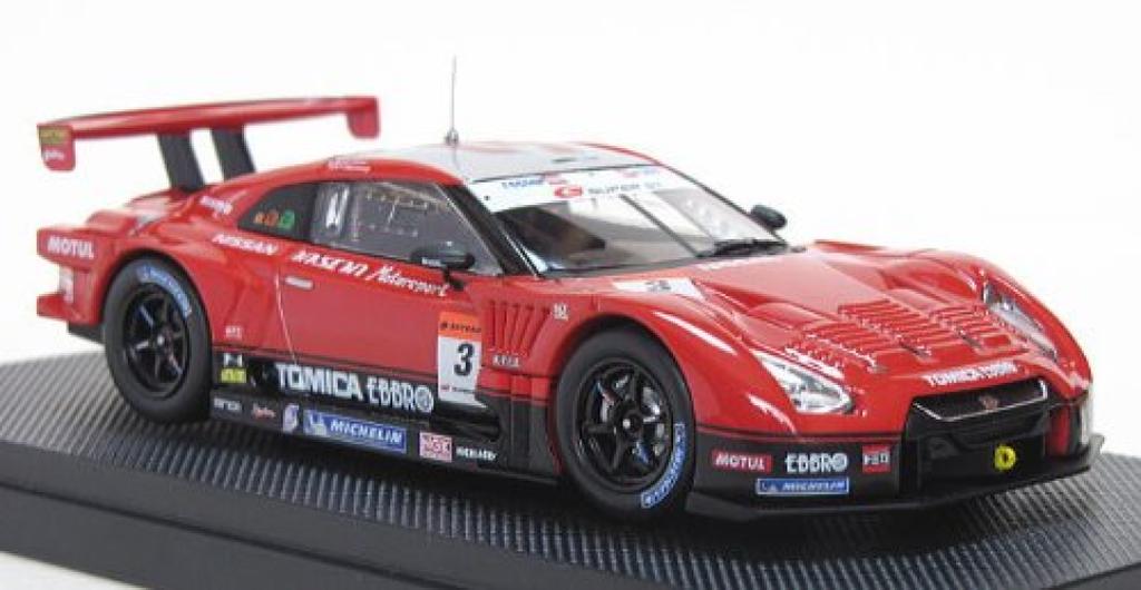 Ebro scale Hasemi Tomica Ebro Super GT500 2009 Round 7 Fuji Finished Model 1/43 GT-R (44235)