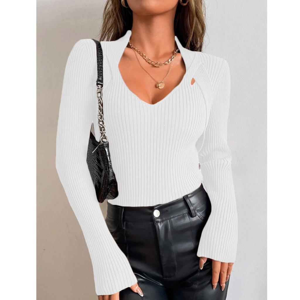 Женский повседневный однотонный тонкий вязаный свитер на пуговицах с длинными рукавами, базовый свитер