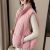 Fashion Winter Sleeveless Vest Woman Warm Outerwears Casual Thick Women's Jackets