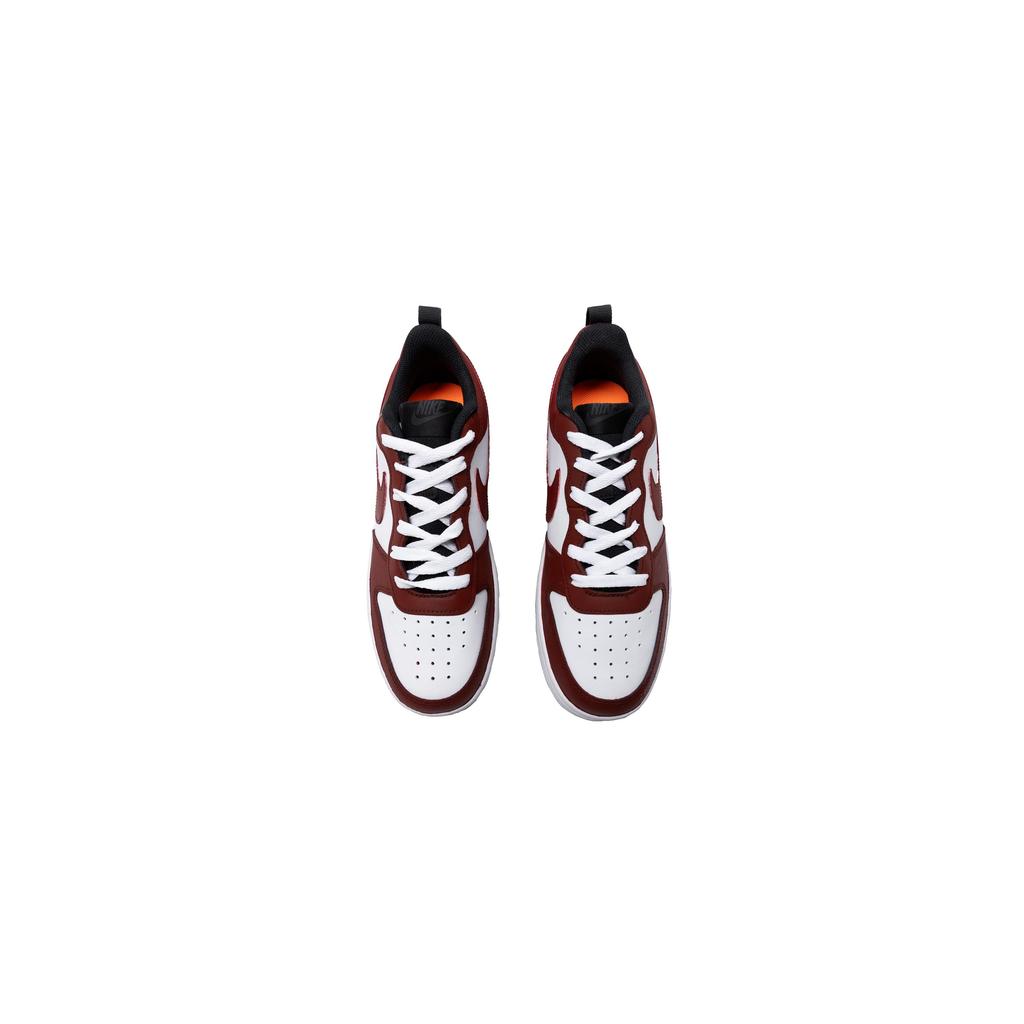 Nike Court Borough Low 2 Burgundy Dream Slip Resistant Abrasion Resistant Low top Skateboard Shoes GS Burgundy BQ5448-115(Team409-GS)