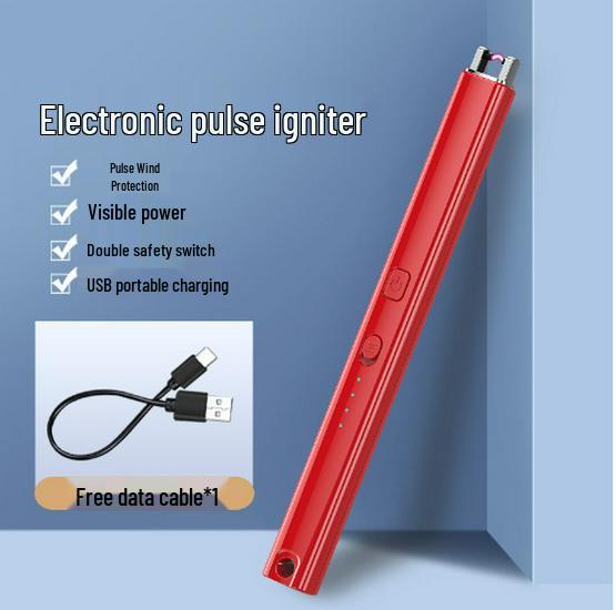 Перезаряжаемая зажигалка для ароматических свечей с длинной ручкой – Электронная импульсная удлиненная зажигалка для газовых плит