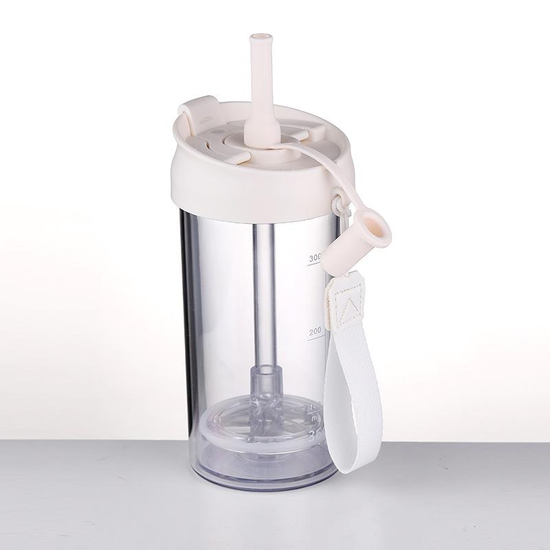 Пластиковая бутылка для воды, портативная, с трубочкой, ситечко для фруктов, чашка для чая, сока, фитнеса, спорта, отдыха на природе, бутылки для путешествий, чайник, прозрачный