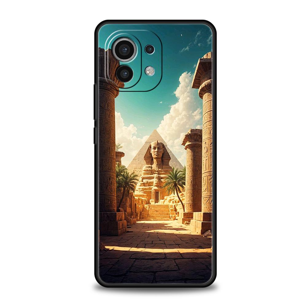 Египет Египетский Бог пирамида Чехол для телефона Для Xiaomi 15 14 13 12 Lite 14T 13T 12T Pro Poco X7 X6 X5 X4 X3 NFC F7 Ultra F6 Pro