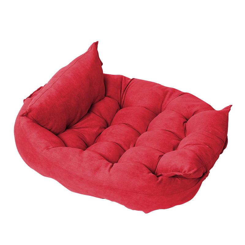 Custom Soft Plush Pet Bed for Small Medium Large Dogs Cats, Non-Slip Warm Sofa Nest Comfortable Breathable Pet Couch Bed