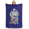 D-Dragon Quest Slime Plush Blankets Kids  Flannel Throw Blanket For Couch Chair Sofa Bed Warm Custom Quality Bedspread Gift Idea