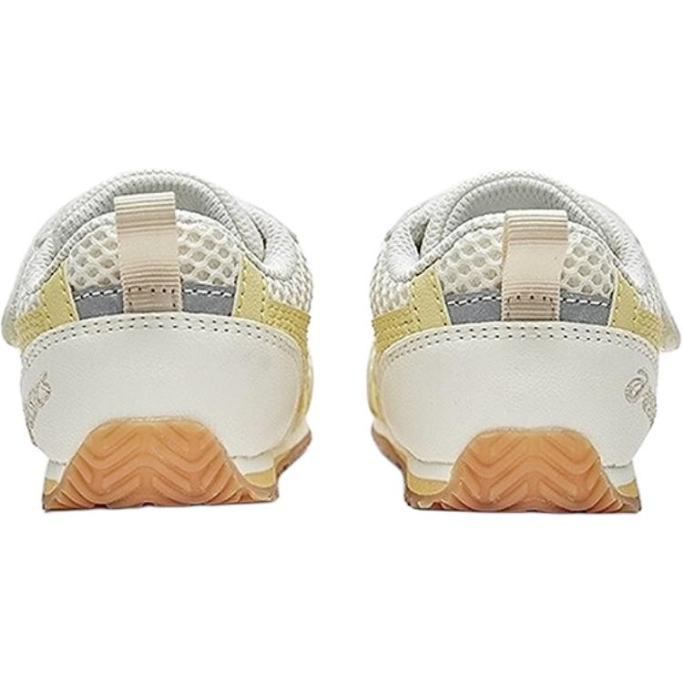 Asics Suku Synthetic Leather Fabric Cotla Baby Cool 2 Comfortable Low Top Casual Shoes Kids Sneaker Yellow White 1144A394-101