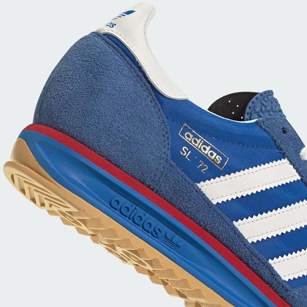 adidas Originals SL 72 RS Унисекс Ретро Беговые Кроссовки Синий Кремовый Белый Лучше Алый 24.5см