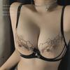 Нижнее белье во французском стиле: Сексуальный кружевной комплект бюстгальтера и трусиков для всех размеров, подчеркивающий чистое желание и сентиментальность.