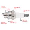 1/5 шт. Свеча зажигания для газонокосилки RJ19LM BR2LM Свечи зажигания для газонокосилок Briggs & Stratton Двигатели Моторы Питание DIY Аксессуары