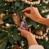 12/30PCS Christmas Tree Hanging Decor Colorful Xmas Tree Shaped Ornament Pendants DIY New Year Home Christmas Party Decoration
