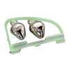 2Pcs Fishing Alarm Portable Twin Bells Plastic Alloy Outdoor Night Fishing Bell Rings for Workshops