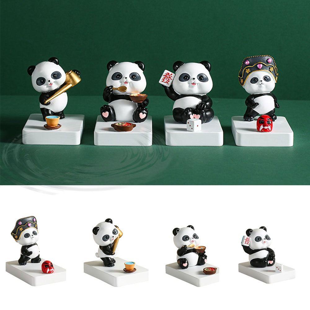 Фигурки панды Подставка для телефона в виде панды Смоляной кронштейн для мобильного телефона Культура Сычуани