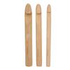 3pcs Large Thick Crochet Hook Wooden Knitting Needle Weaving Tool 15mm 20mm 25mm