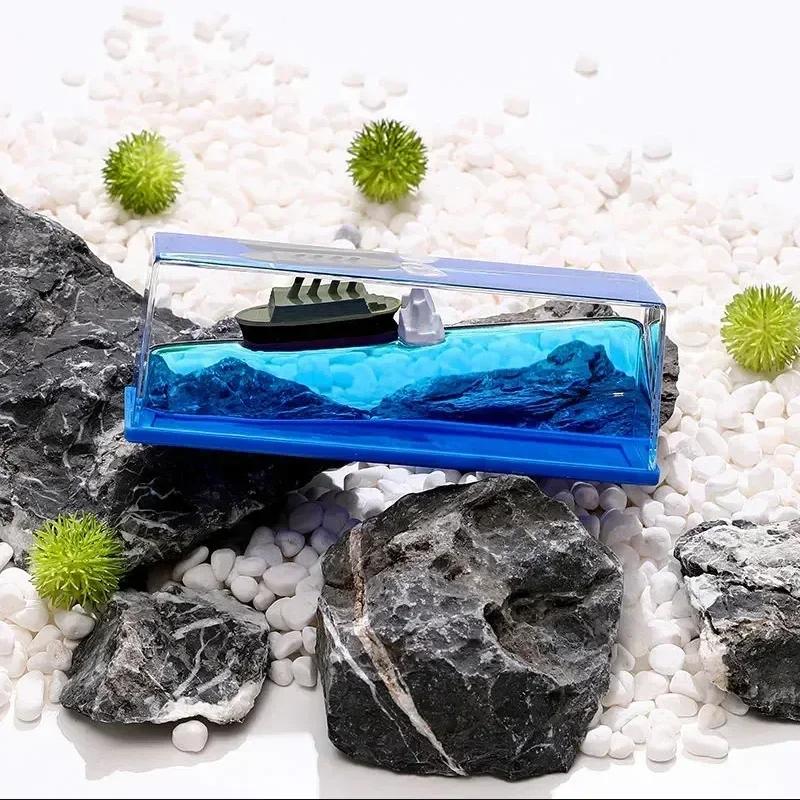 Going Merry Floating Ship Thousand Sunny Floating Boat Ship Fluid Liquid Cruise Ship Hourglass Fluid Drift Bottle Decoration