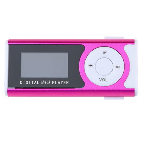 1.3 Inch LCD Screen Clip USB Mini Mp3 Music Player Support 16GB Micro SD-Card