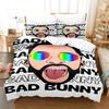 Постельное белье Bad Bunny Un Verano Sin Ti Летний пляжный принт Пододеяльник Все размеры Настраиваемый Текстиль Полуторный Полный Queen King