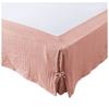 Cache-sommier - Gaia - 160x200 Cm - Gaze De Coton - Rose Pêche - OEKO-TEX
