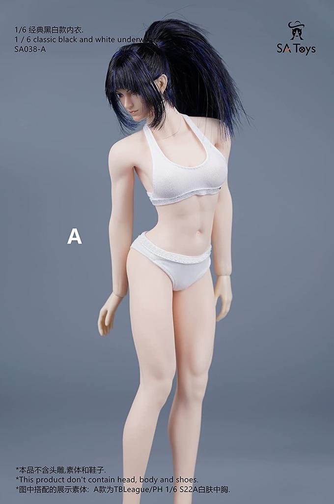 SA Toys SA038A Классический бюстгальтер и трусики для масштабных экшн-фигурок и обувь Нет [TOYBARJAPAN] 1/6 (Тело, Голова, Включено)