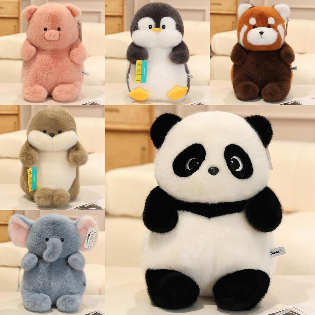 Seal Penguin Raccoon Elephant Panda Pig Plush Toy Stuffed Animal Dolls Gift Kids