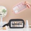 Multi-use Cosmetic Bag Handhold Durable Washable Large Capacity Portable Cosmetic Makeup Pouch