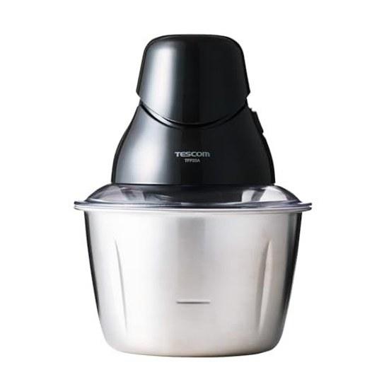 Tescom Food Processor Stainless Compact Storage Black TFP25A-K