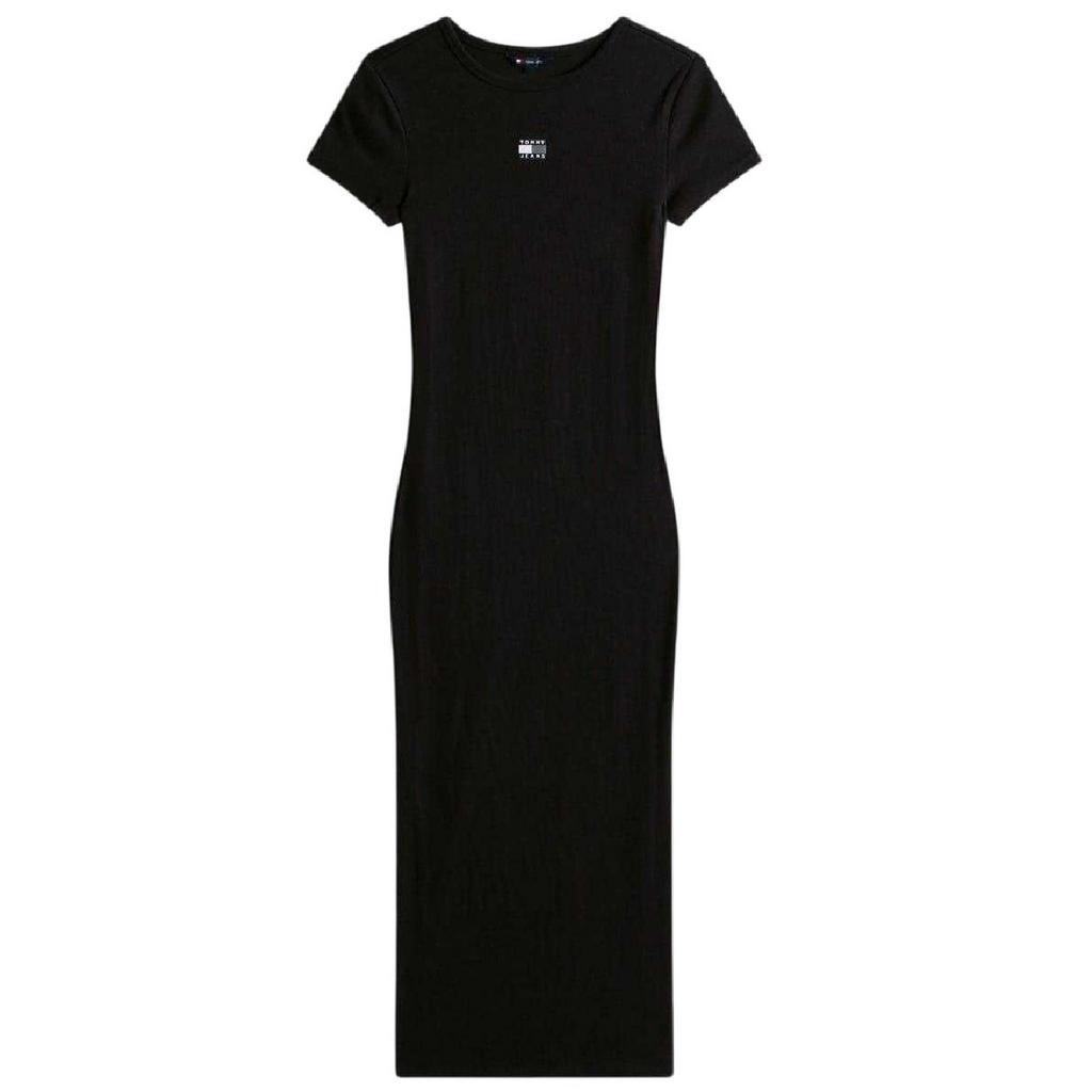 Tommy Jeans Womens/Ladies Badge Crew Neck Bodycon Dress