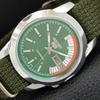 ВИНТАЖНЫЕ АВТОМАТИЧЕСКИЕ SEIKO 5 ОТРЕСТАВРИРОВАННЫЕ ЯПОНСКИЕ МУЖСКИЕ ЧАСЫ С ЗЕЛЕНЫМ ЦИФЕРБЛАТОМ a445651-1