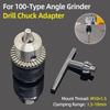 1.5-10мм M10×1.5 Переходник для сверлильного патрона для угловой шлифмашины 100-го типа, электрической ручной дрели, быстросменного адаптера для электроинструмента