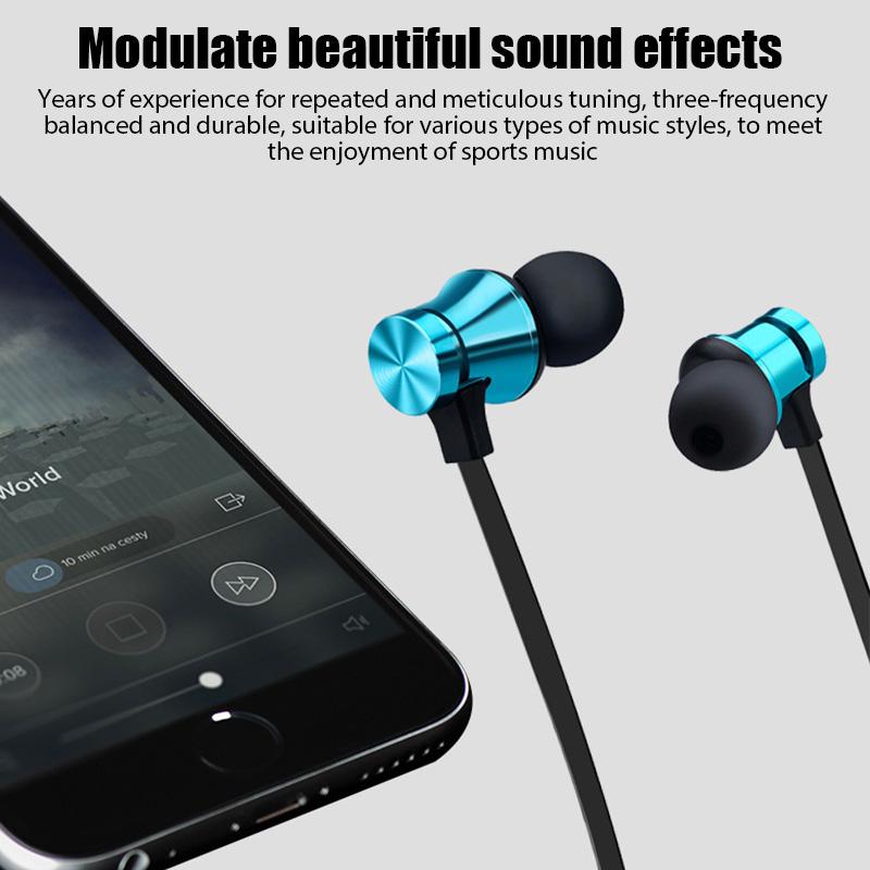 XT11 Bluetooth 4.2 Беспроводные наушники Спортивная гарнитура Водонепроницаемые вкладыши Шейный ободок Магнитные наушники с микрофоном для смартфонов