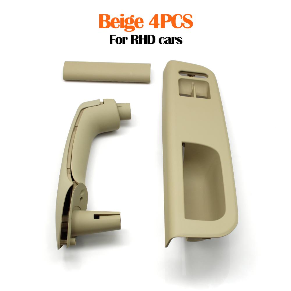 2-doors RHD Car Black Beige Front Door Pull Grab Door Handle Trim Replacement For Volkswagon VW Bora Golf 4 MK4 Jetta 1999-2004