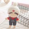 Animal Pattern Cotton Stuffed Dolls Knited Hat Mini Overalls Plush Suspender Pants Doll Clothes
