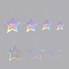 Laser Silver Paper Star Garland Banner Happy Birthday Party Decoration Girl Boy Baby Shower Wedding Christmas Wall Hanging Decor