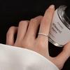 Открытое кольцо из стерлингового серебра 925 пробы в форме сердца для женщин - Элегантное простое кольцо для указательного пальца