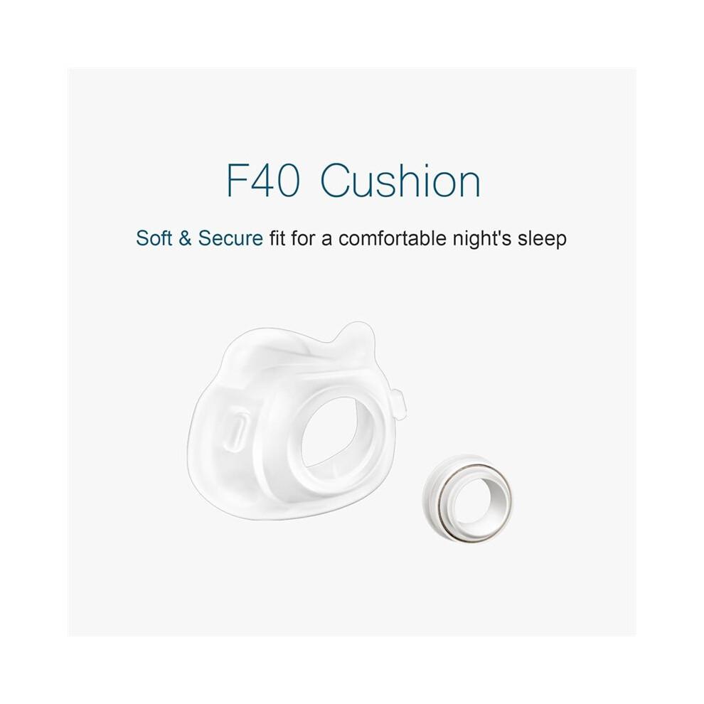 Replacement Cushion for  AirFit F40 Full Face Cushion Silicone Nose Tip Ventilator Mouth and Nose Mask Medium
