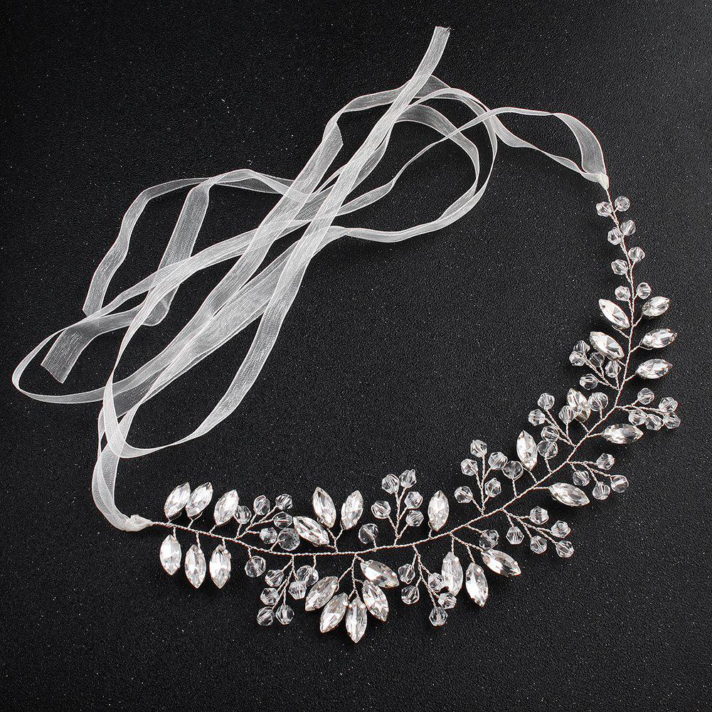 Сделанный вручную свадебный гребень для волос с цветком из жемчуга и страз и листьями