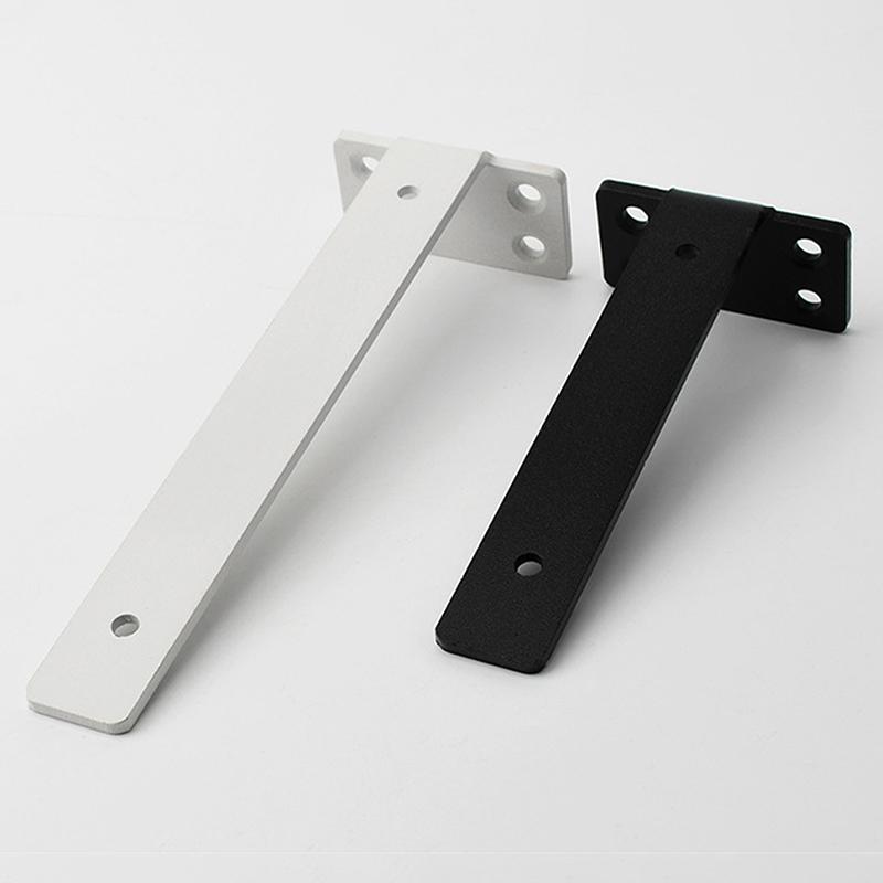 1 Комплект Сверхпрочные Чугунные Кронштейны для Полок Кронштейны для Подвесных Полок Толщиной 4 мм Невидимые L-образные Кронштейны для Поддержки Полок