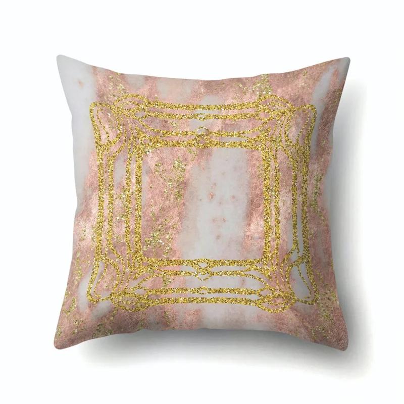 45x45 см наволочка с геометрическими полосками простая мраморная лоскутная наволочка для подушки художественный линейный диван офисное сиденье домашний декор