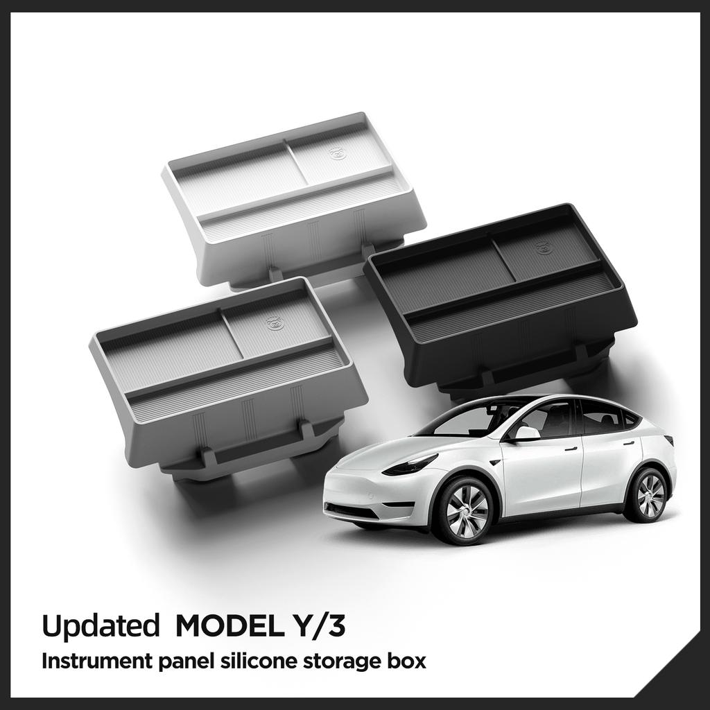 Для Tesla Model Y 2025 Коробка для хранения на приборной панели автомобиля Model 3 2025-2025 Органайзер для приборной панели Поддон для хранения Автоаксессуары