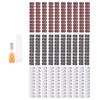 300 шт. шлифовальных лент 80# 120# 180# зернистости, пилка, инструмент для маникюра и педикюра со стержнем