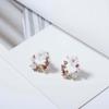 Cute Small Wreath New Colorful Fashion Metal Earring Stud Earrings Flower Circle Drop Earrings