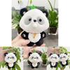 Enchanting Panda Plush Doll Keychain With Short Plush Texture Perfect For Collectors