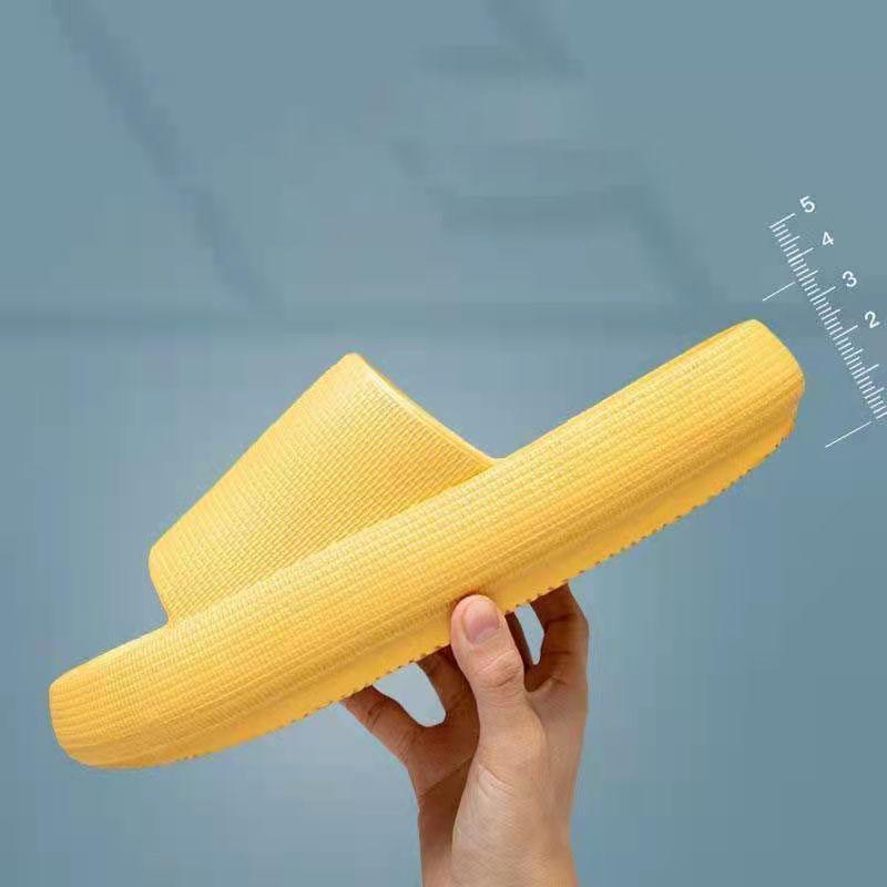 Летние женские тапочки на толстой платформе 3,5 см, домашние тапочки для ванной комнаты, мягкие нескользящие домашние тапочки из ЭВА, шлепанцы, сандалии