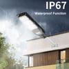 Интегрированные светодиодные уличные фонари, уличные солнечные фонари для двора, профессиональный водонепроницаемый уличный фонарь с датчиком движения