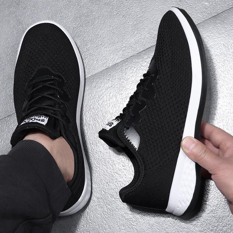 38-48 спортивная обувь, мужская дышащая спортивная повседневная обувь с сеткой, большие размеры, мужская спортивная обувь для бега и фитнеса