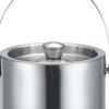 Ice Bucket Double Walled Cube Container Tub with Lid and Tongs for Dining Room