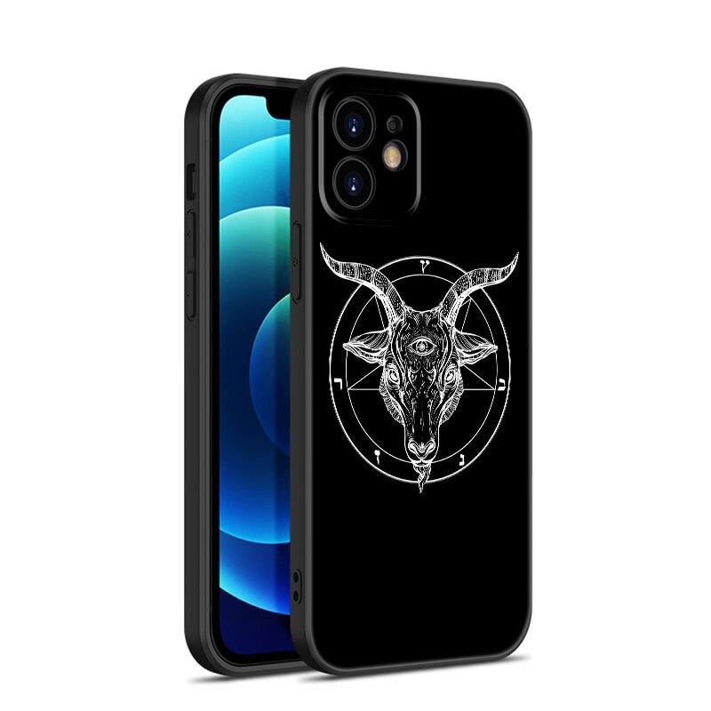 Чехол для телефона Devil Satan Art для Apple iPhone 13 12 Mini 11 Pro XS Max XR X 8 7 6S 6 Plus SE 2022 2020 5S 5 Мягкий черный чехол из ТПУ