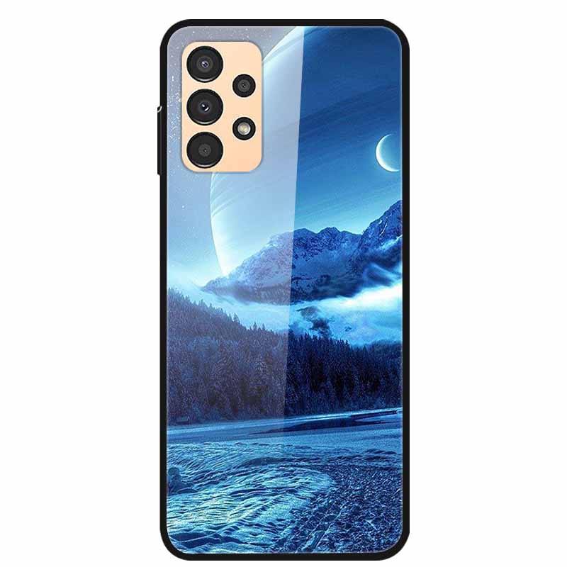 Чехол для Samsung A53 5G 2022 Мраморное Закаленное Стекло Жесткая Задняя Крышка для Samsung Galaxy A33 A73 5G Чехлы для Телефона Защитные Fundas